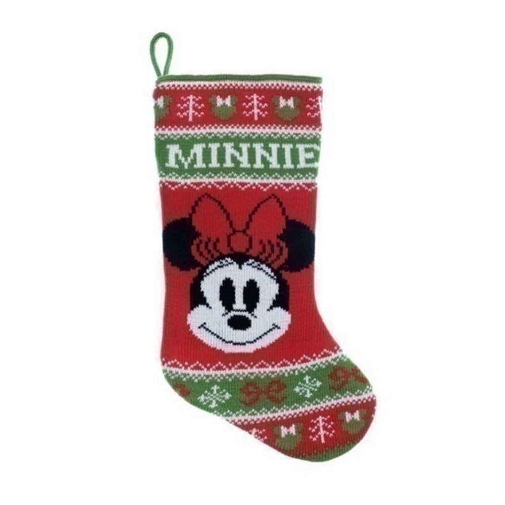 NWT. DISNEY Minnie Mouse 20” Knit Stocking